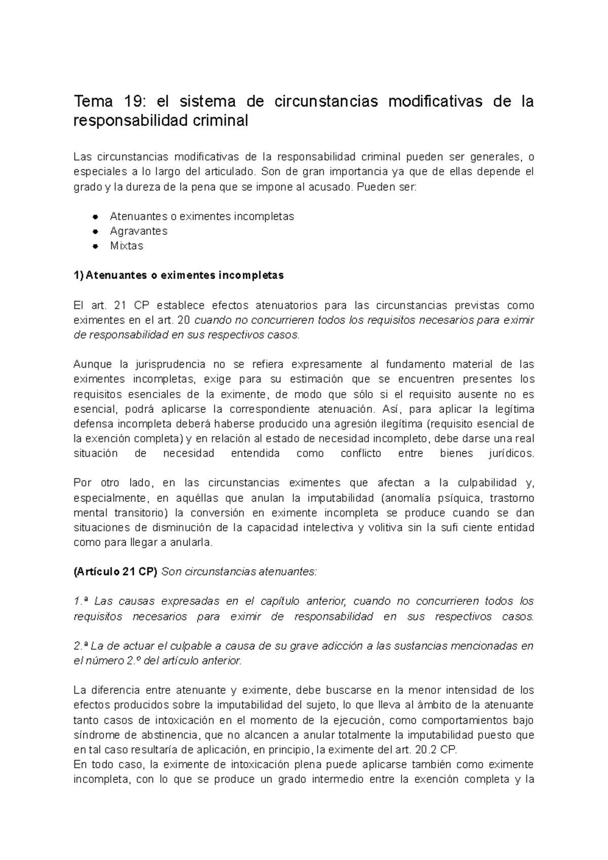 Tema 19 El Sistema De Circunstancias Modificativas De La ...