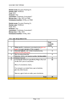 Class example solution - 31/3/2017 DEPARTMENT OF ACCOUNTANCY ACCOUNTING ...