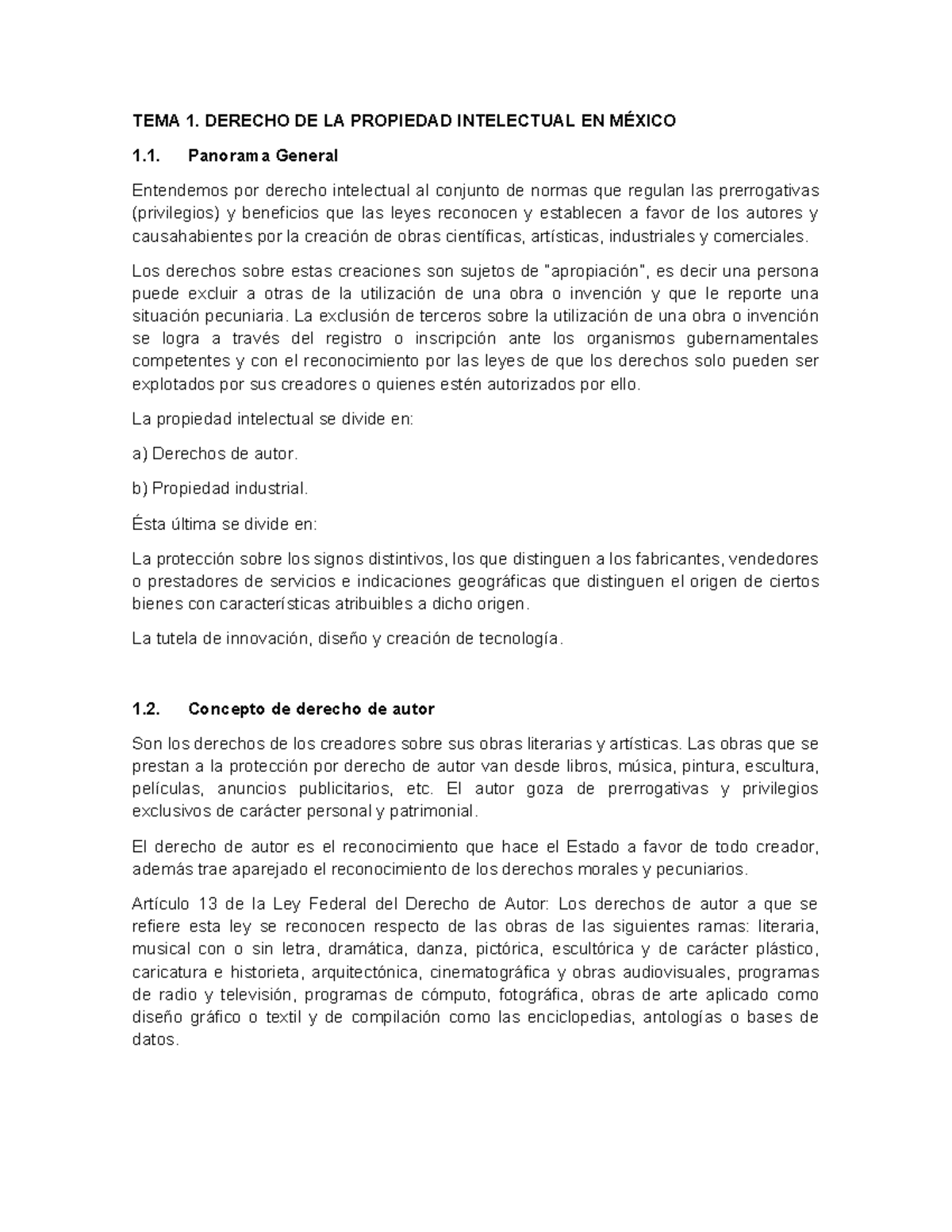 Derechos Autor Y Propiedad Intelectual - TEMA 1. DERECHO DE LA ...