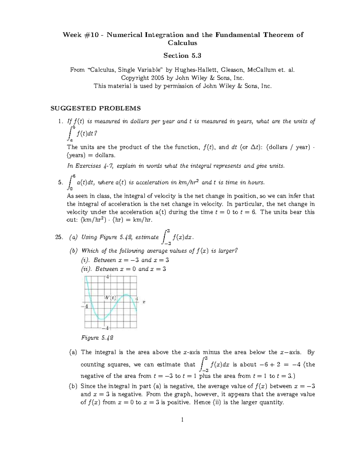 Sol 10 s05 3 qa - solutions to practice - Week #10 - Numerical ...