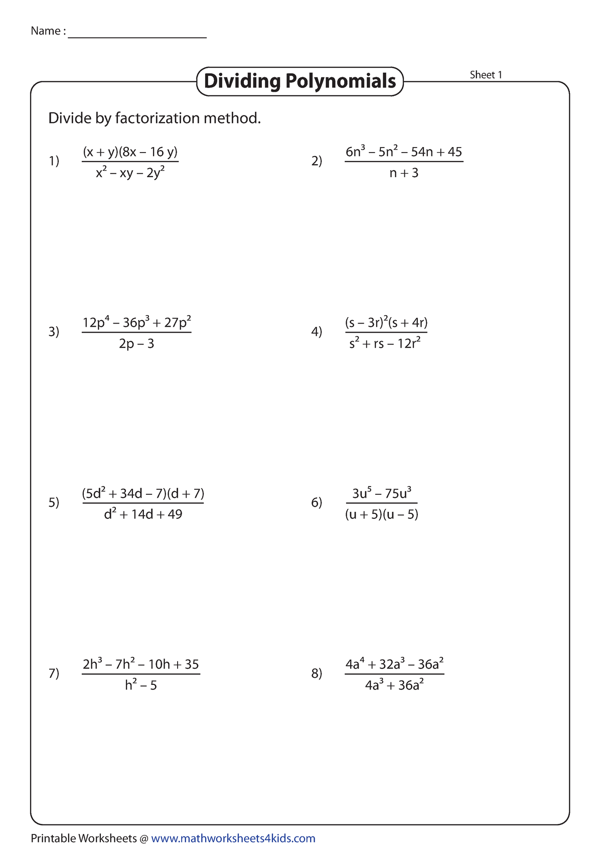 Factorization-method-1 - Printable Worksheets @ mathworksheets4kids ...