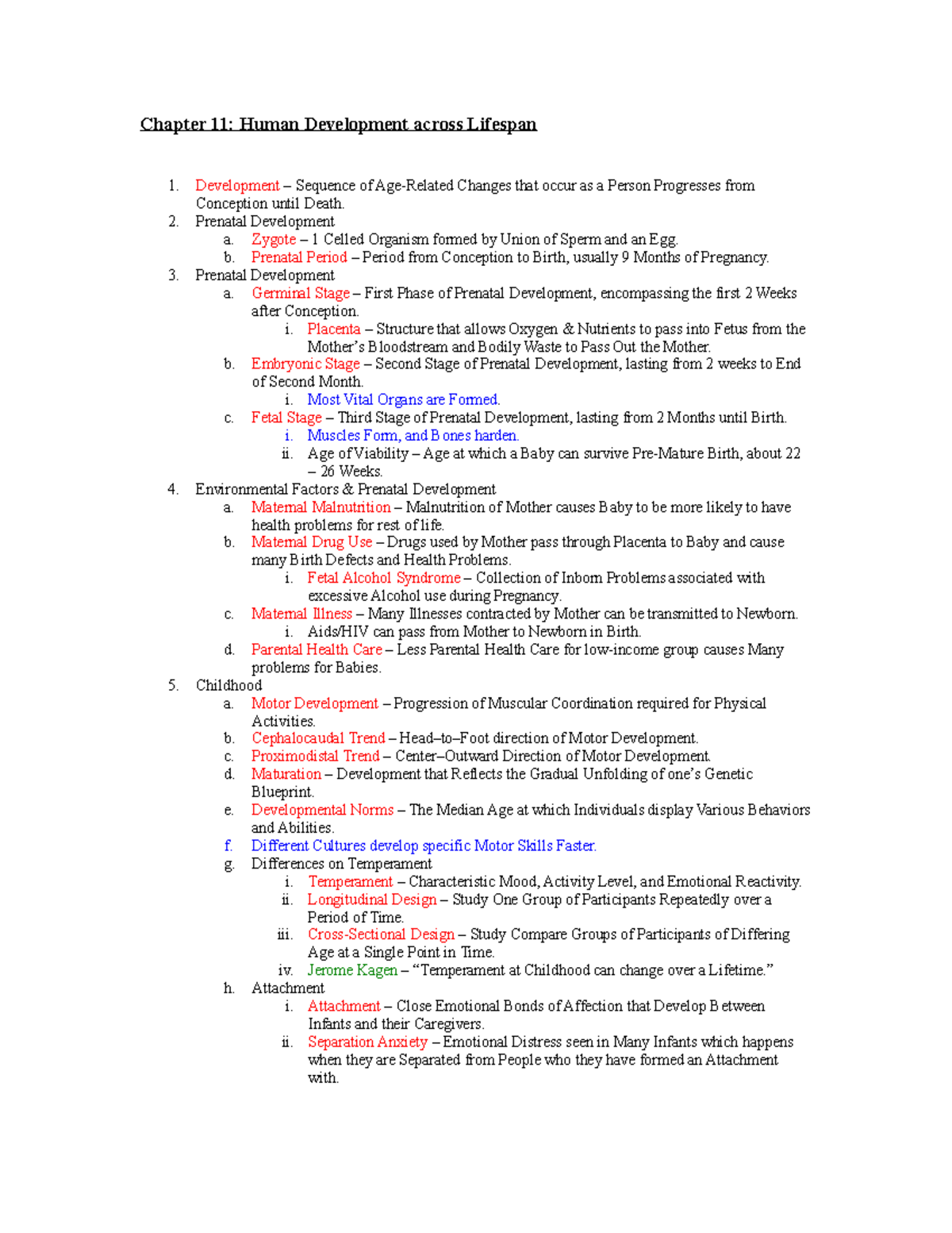 App Ch 11 Outline Human Development Chapter 11 Human Development App Ch 11 Outline Human Development Chapter 11 Human Development