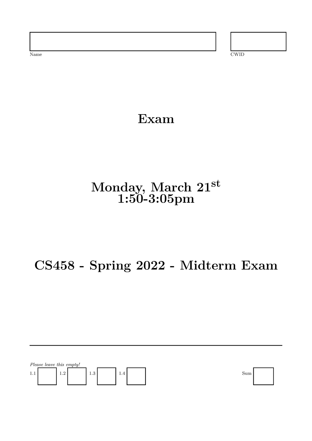 cs458-midterm-exam-spring-22-questions-v-1-name-cwid-exam-1-monday