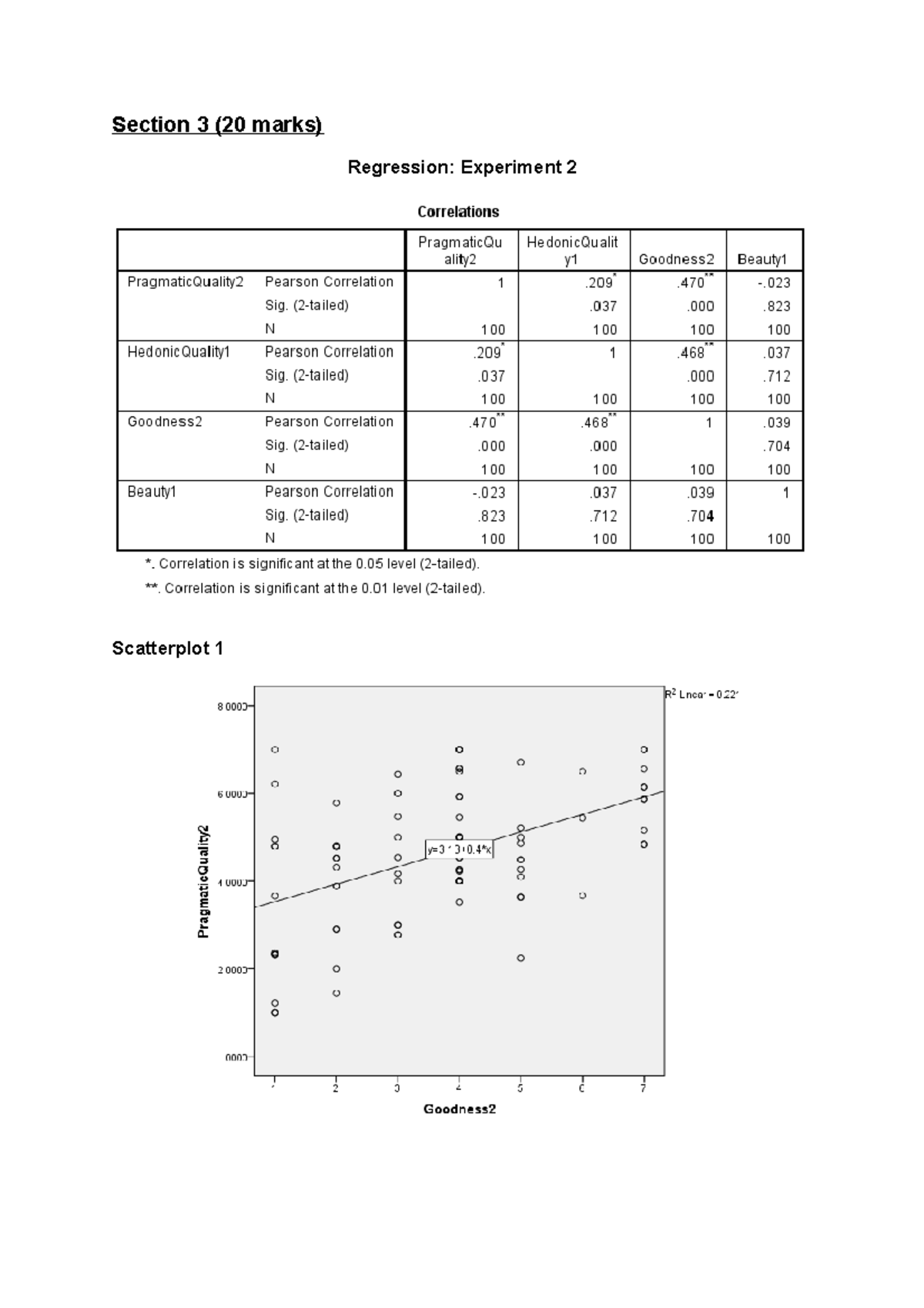 Sample/practice exam 2015, questions and answers - Section 3 (20 marks ...