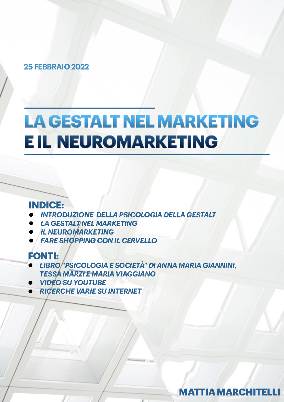 Tesina marketing e neuromarketing 25 FEBBRAIO 2022 LA GESTALT NEL