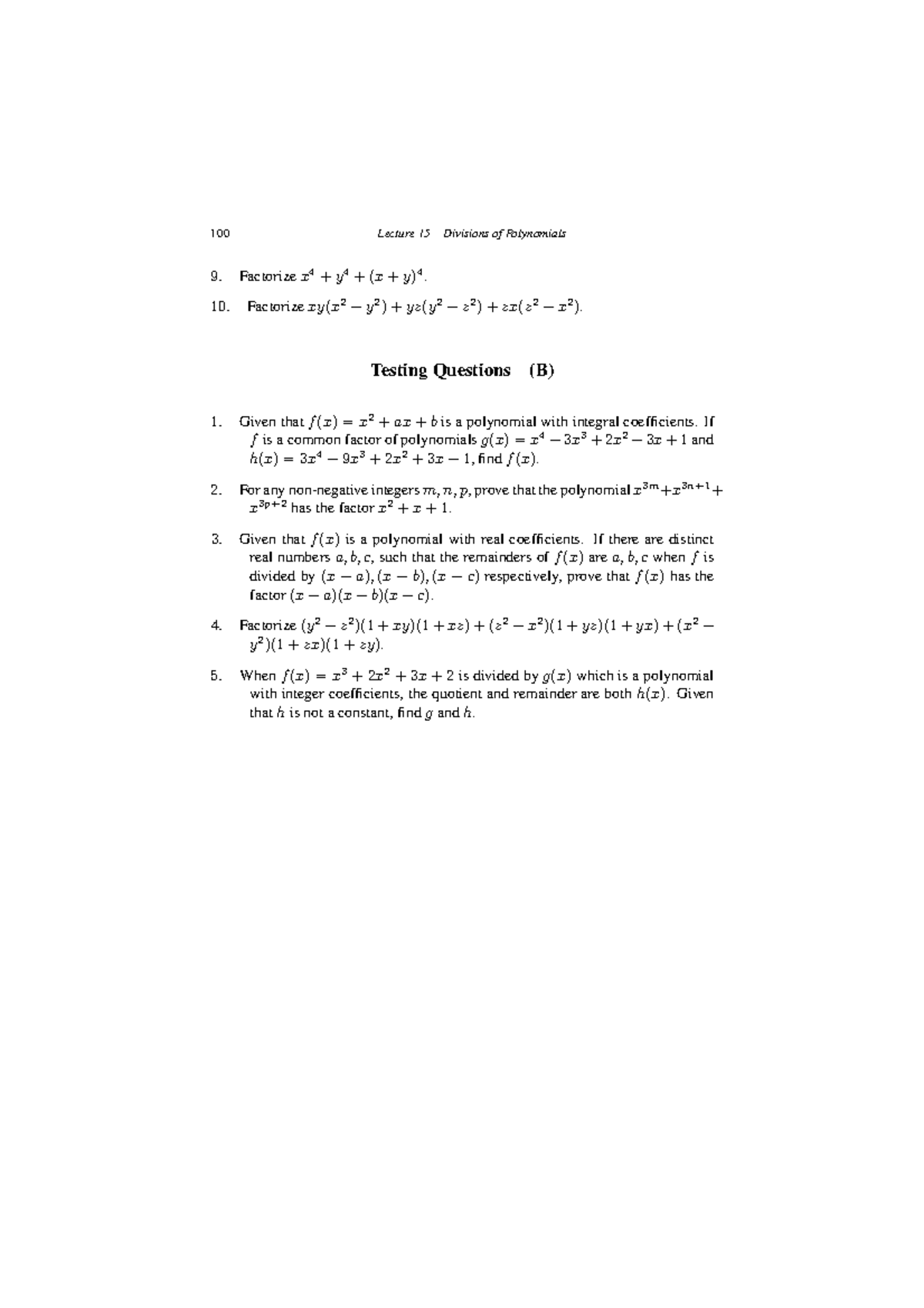 Lecture notes on mathematical olympiad courses for junior section vol 1
