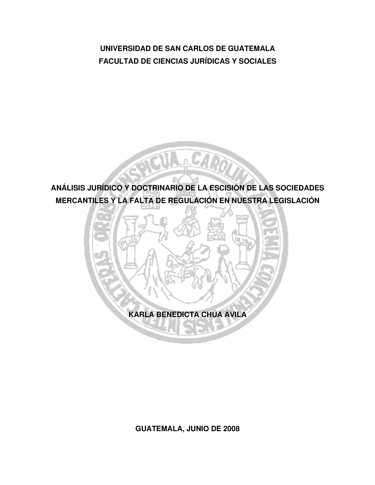 04 7448 Derecho Universidad De San Carlos De Guatemala Facultad De Ciencias JurÍdicas Y 0293