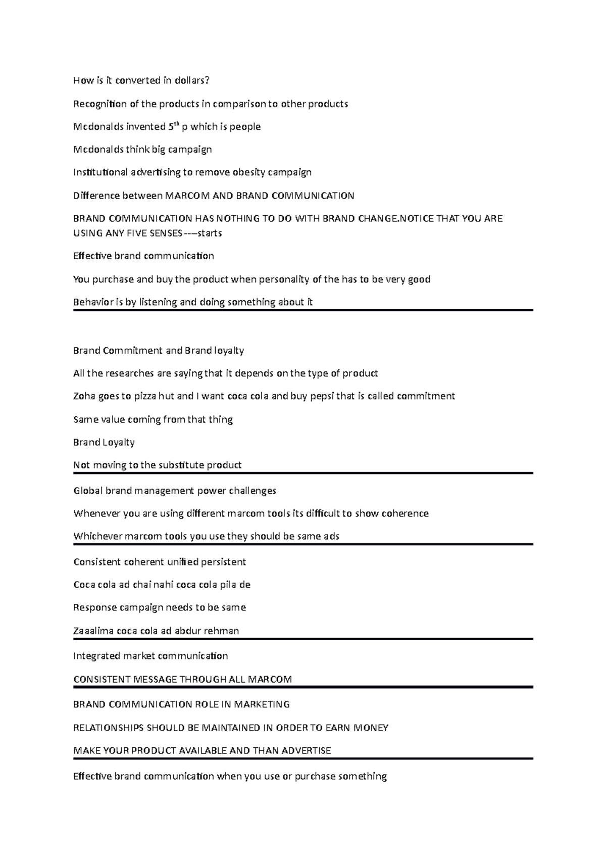 Advertising Notesz 2 - Lecture notes 111 - Brand Management - IU - Studocu