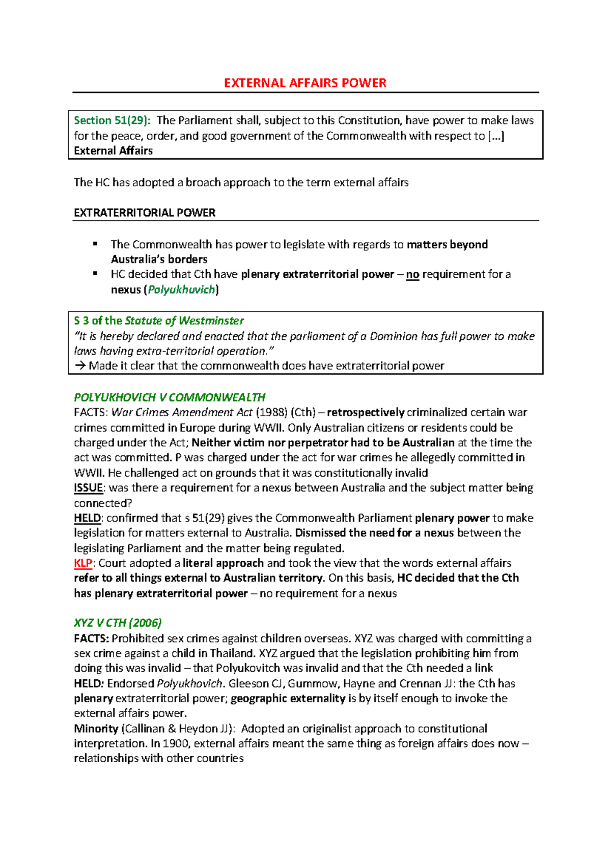 17551-sample - rae - EXTERNAL AFFAIRS POWER Section 51(29): The ...
