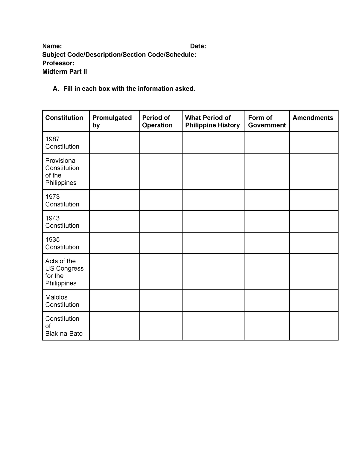 GE02 Midterm Part 2 2 - Name: Date: Subject Code/Description/Section ...