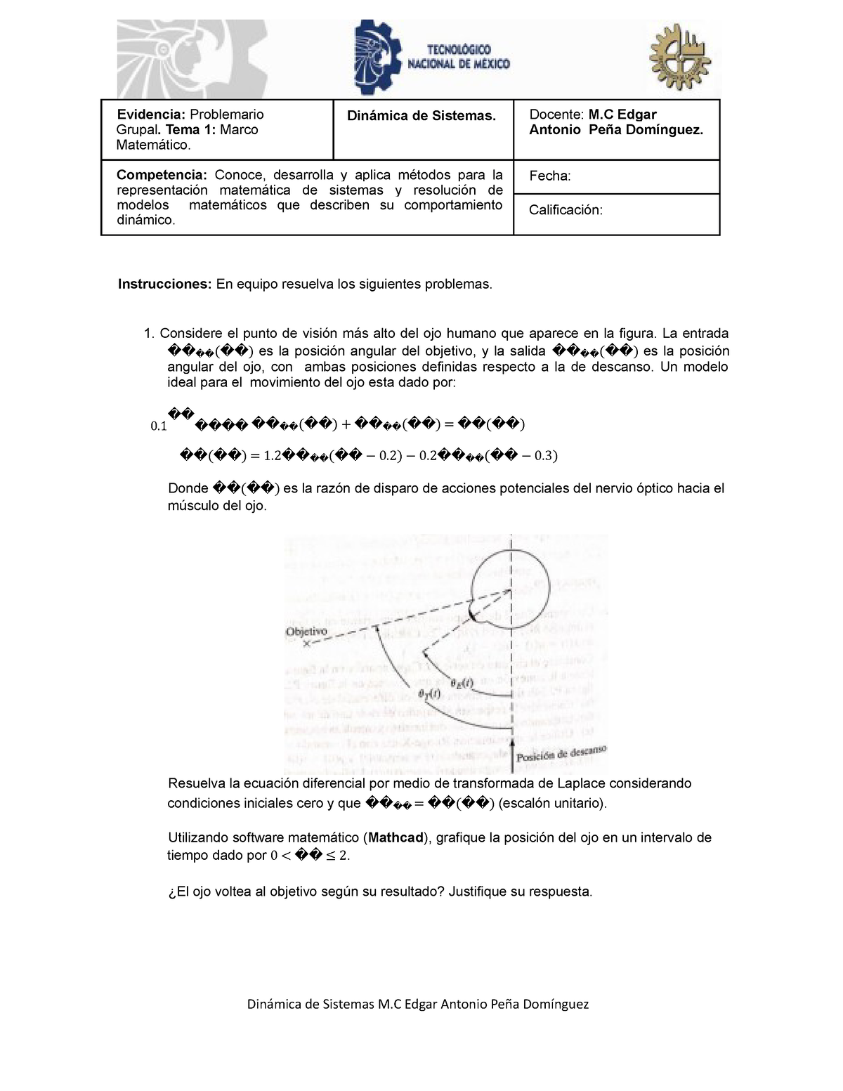 Tarea 1 DS A - Peña - dinámica de sistemas - ITL - Studocu