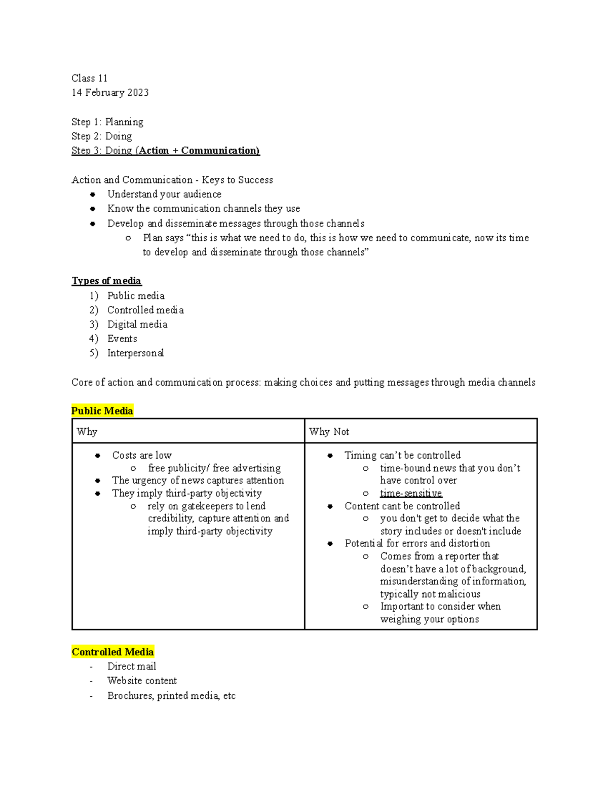 J350 Lecture Notes - Class #11 - Class 11 14 February 2023 Step 1 ...