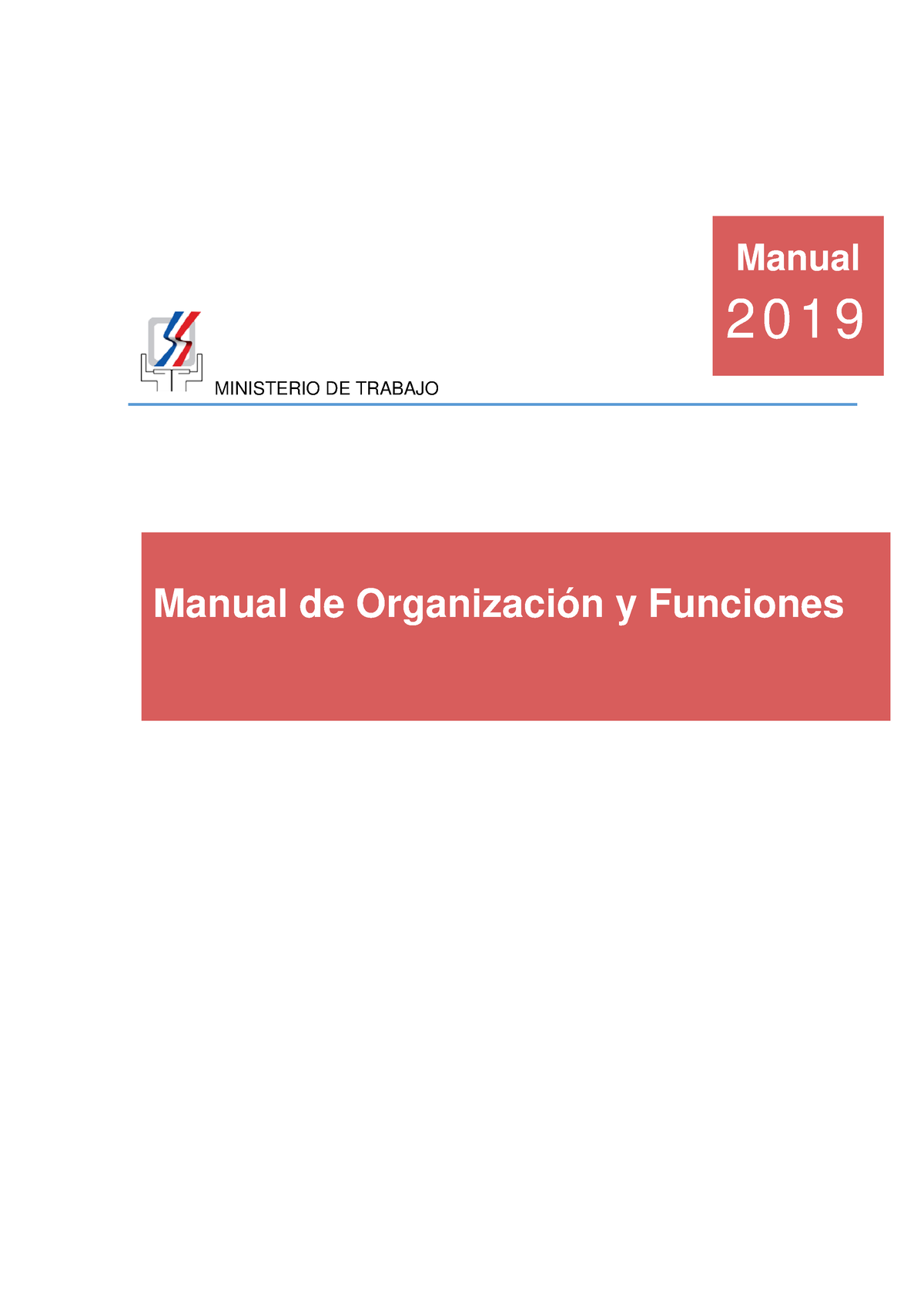 Manual De Organización Y Funciones 2019 Auorizado Por El MAP (2019 ...