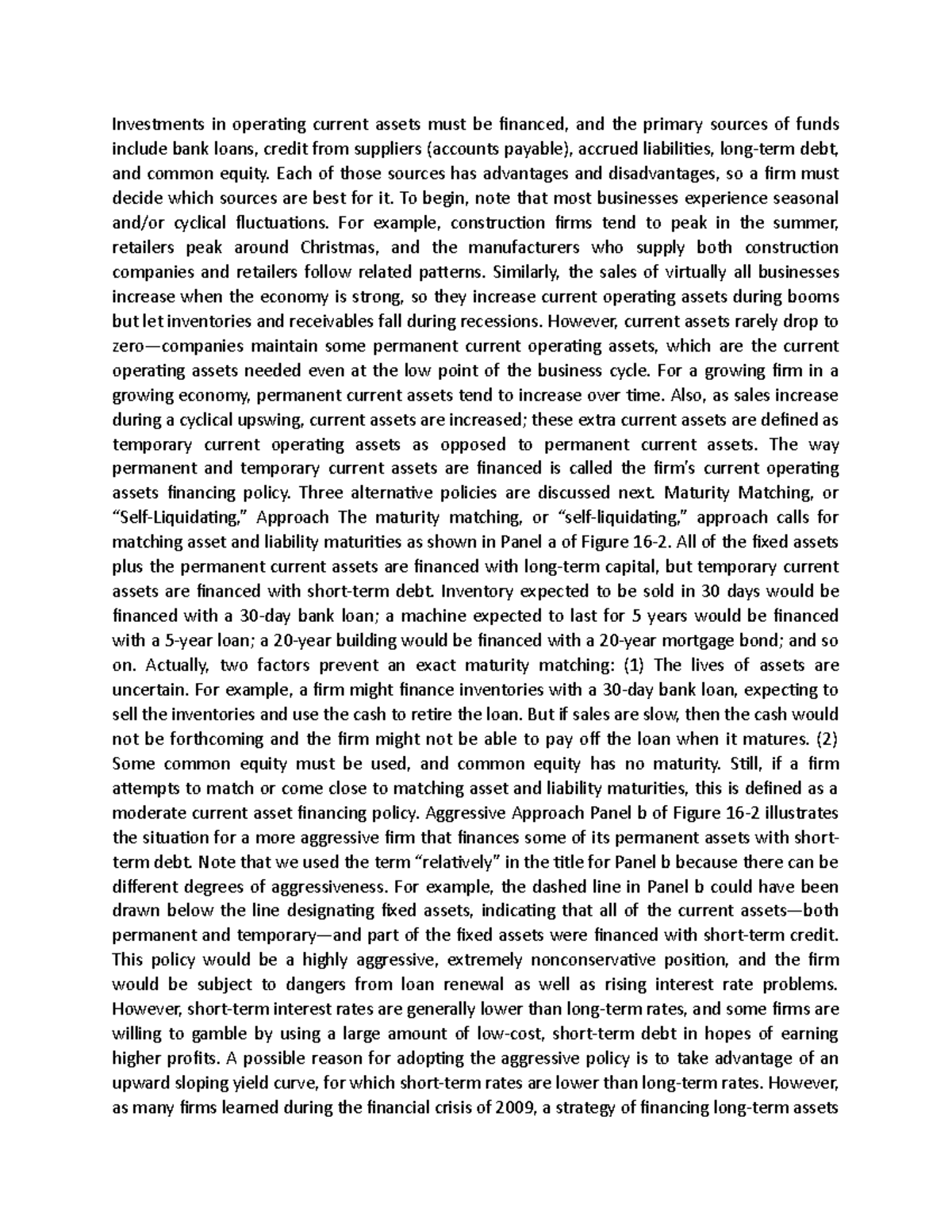 Financial Management Lectures 18 Investments in operating current