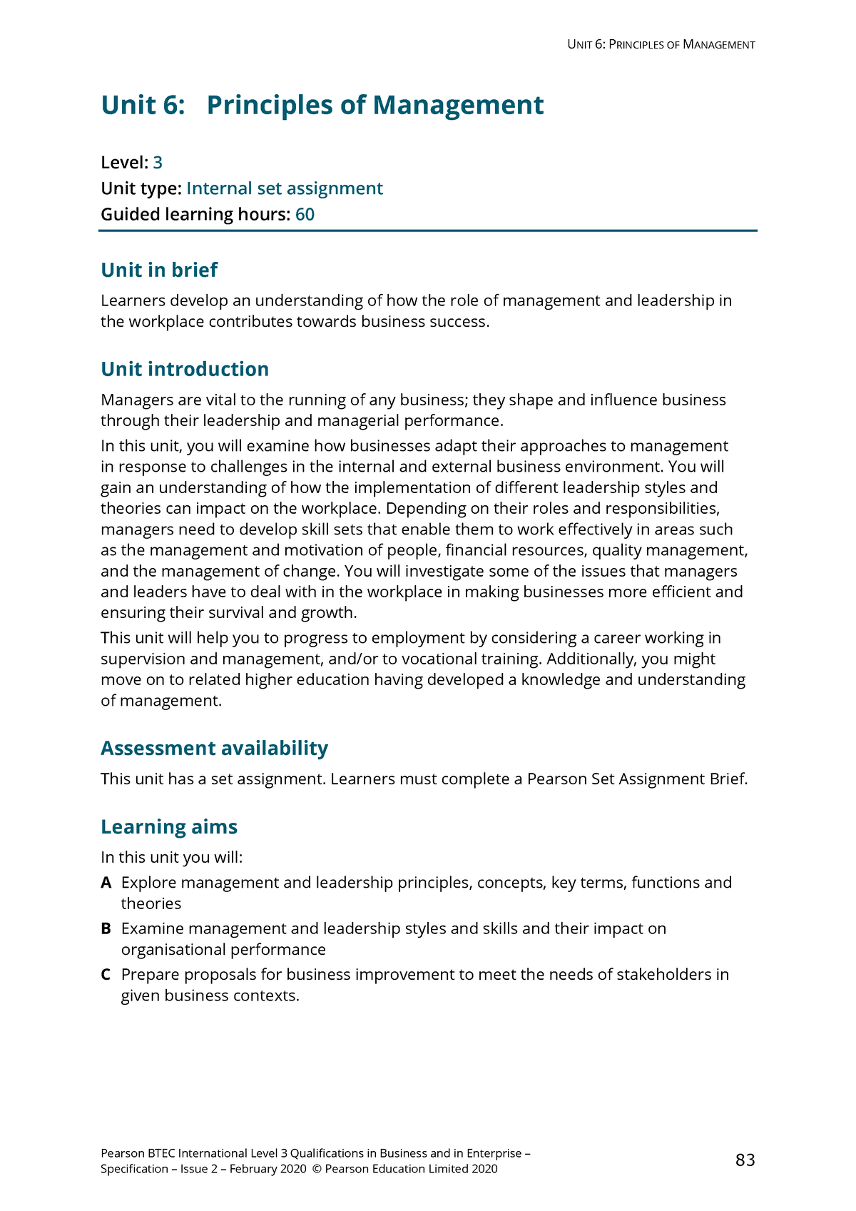 Unit+6+Principles+of+Management+international - Pearson BTEC ...