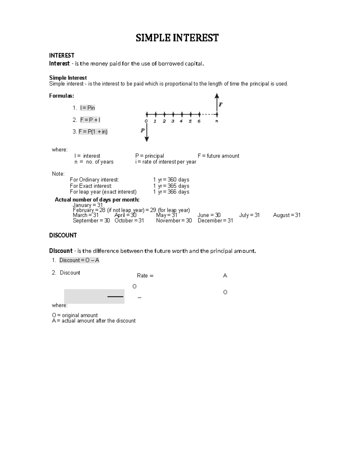 Simple Interest - SIMPLE INTEREST INTEREST Interest - is the money paid ...