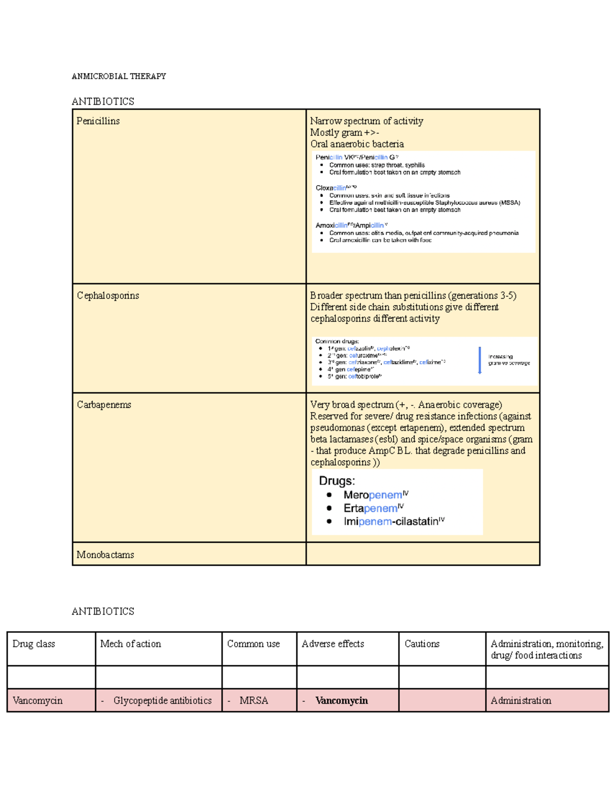 Antimicrobial Lecture ANMICROBIAL THERAPY ANTIBIOTICS Penicillins   Thumb 1200 1553 