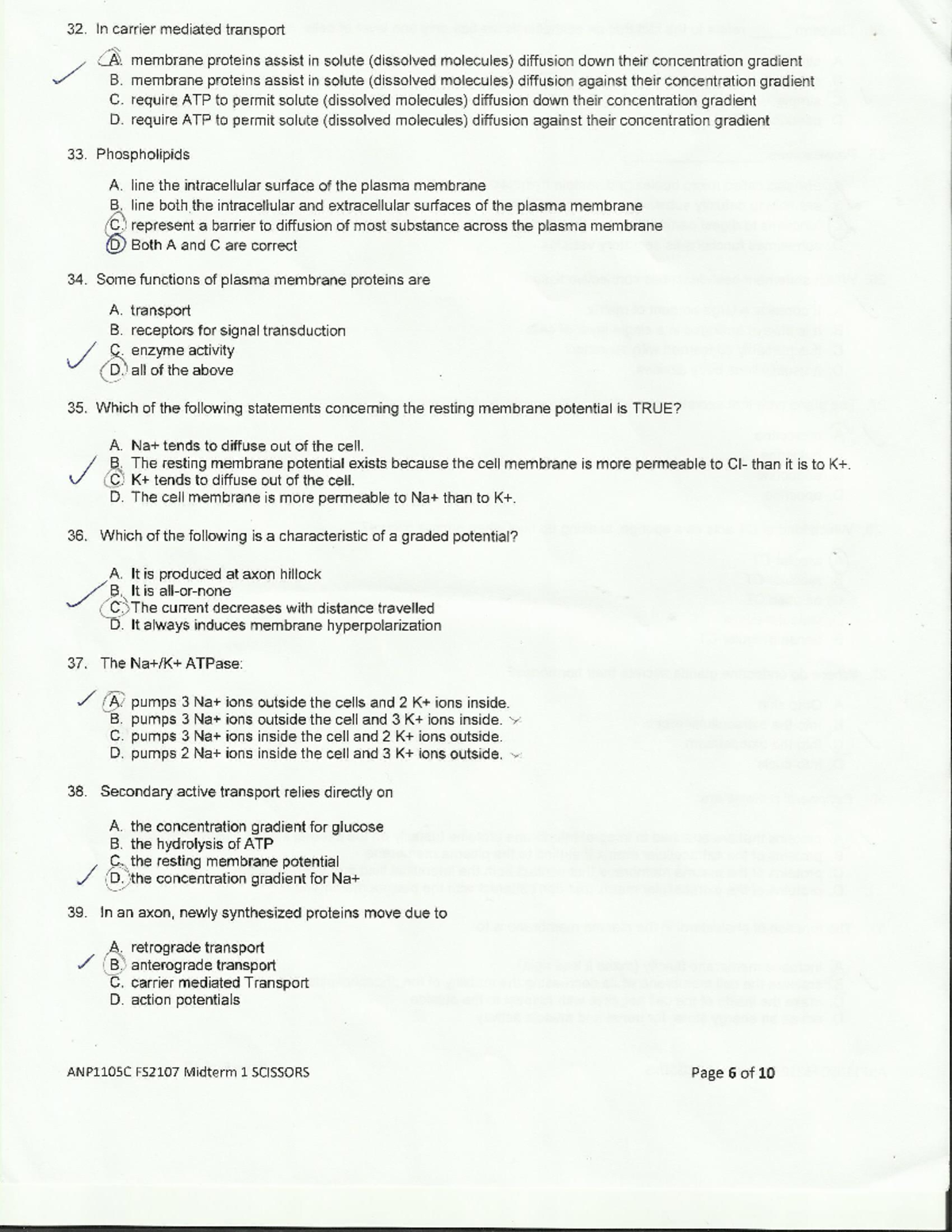 Exam 15 October 2017, questions and answers - 32. In carrier mediated ...