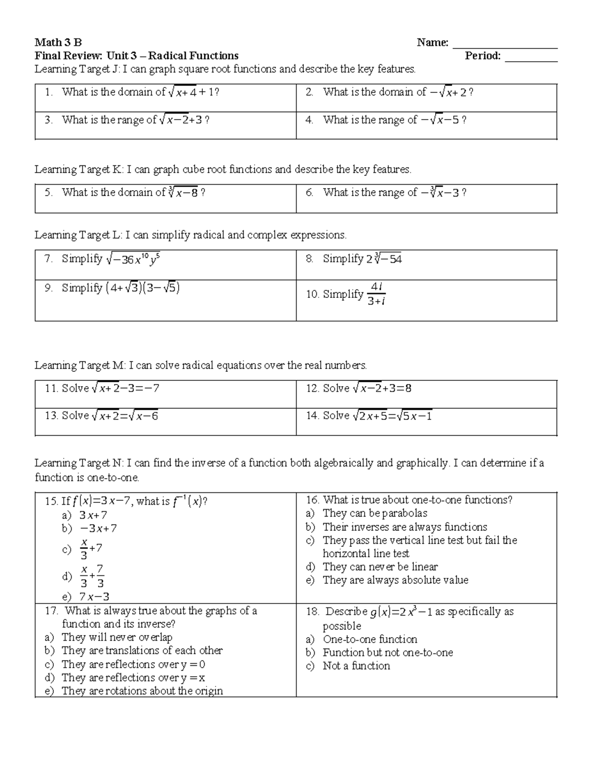 Math+3+-+Final+Review+Unit+3 - Math 3 B Name: __________________ Final ...