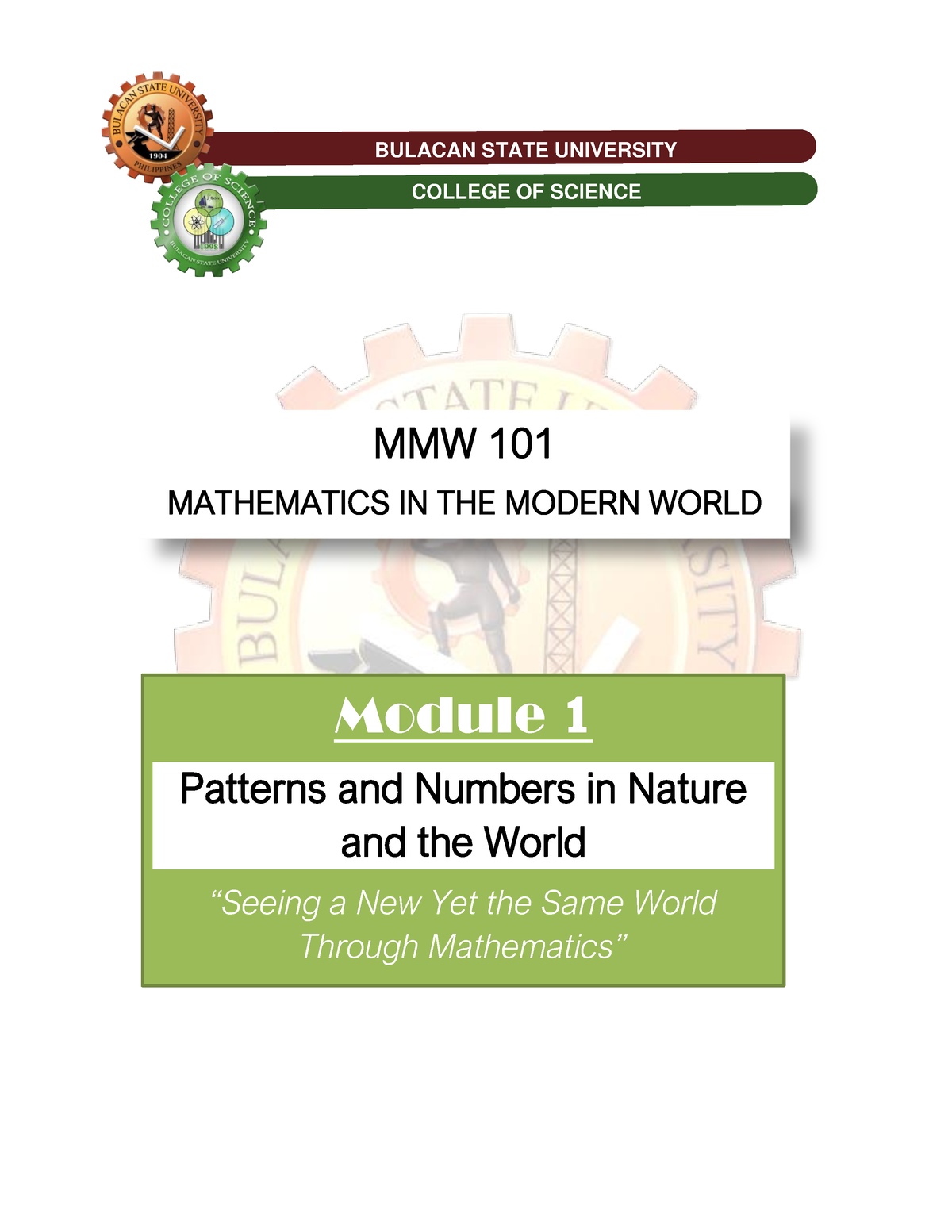 Final-Module-1-Patterns-and-Numbers-in-Nature (1) - Module 1 Patterns ...