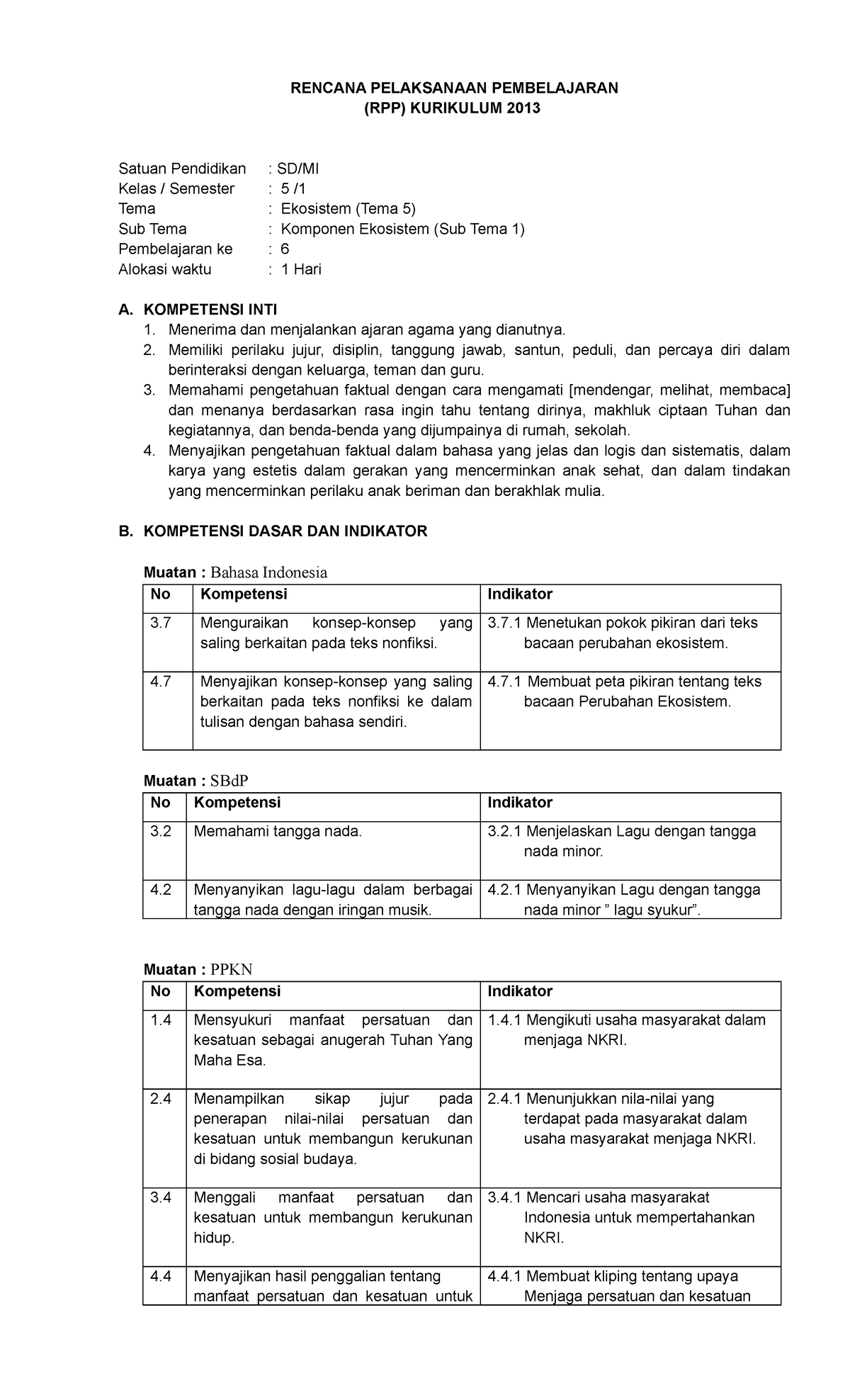 5.5 - Oke - RENCANA PELAKSANAAN PEMBELAJARAN (RPP) KURIKULUM 2013 ...