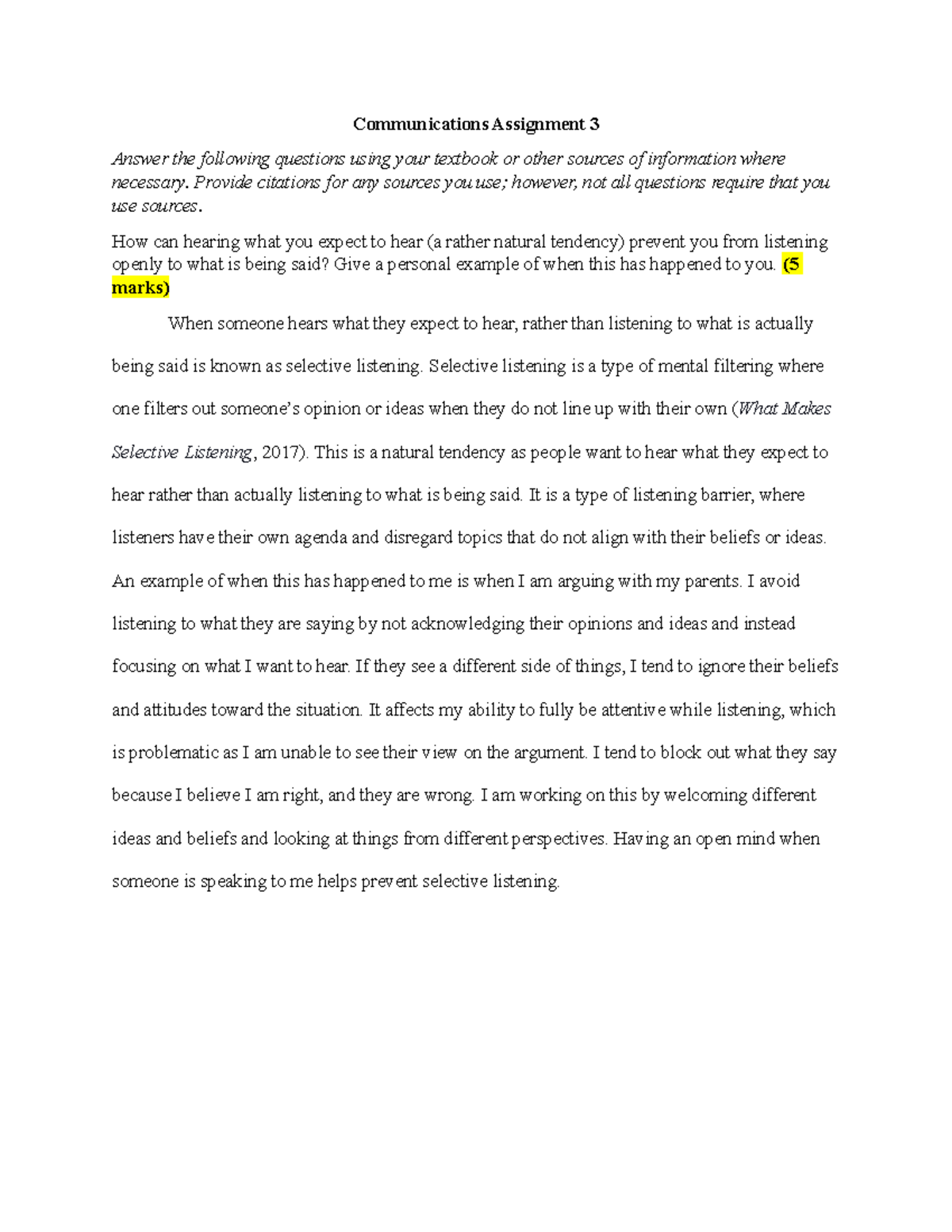 W21 Communications Assignment 3 (1) (1) - Communications Assignment 3 ...