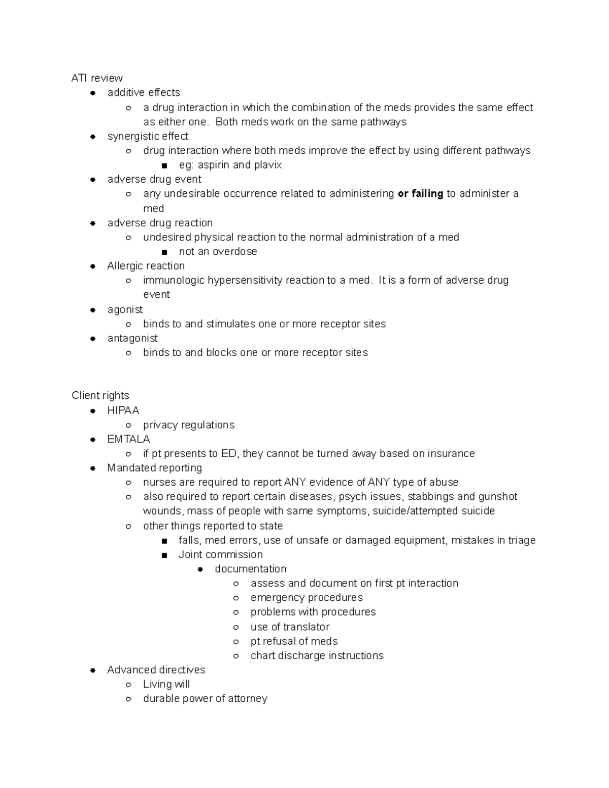 Community Health Nursing - Analytical Treatment Interruption (ATI ...