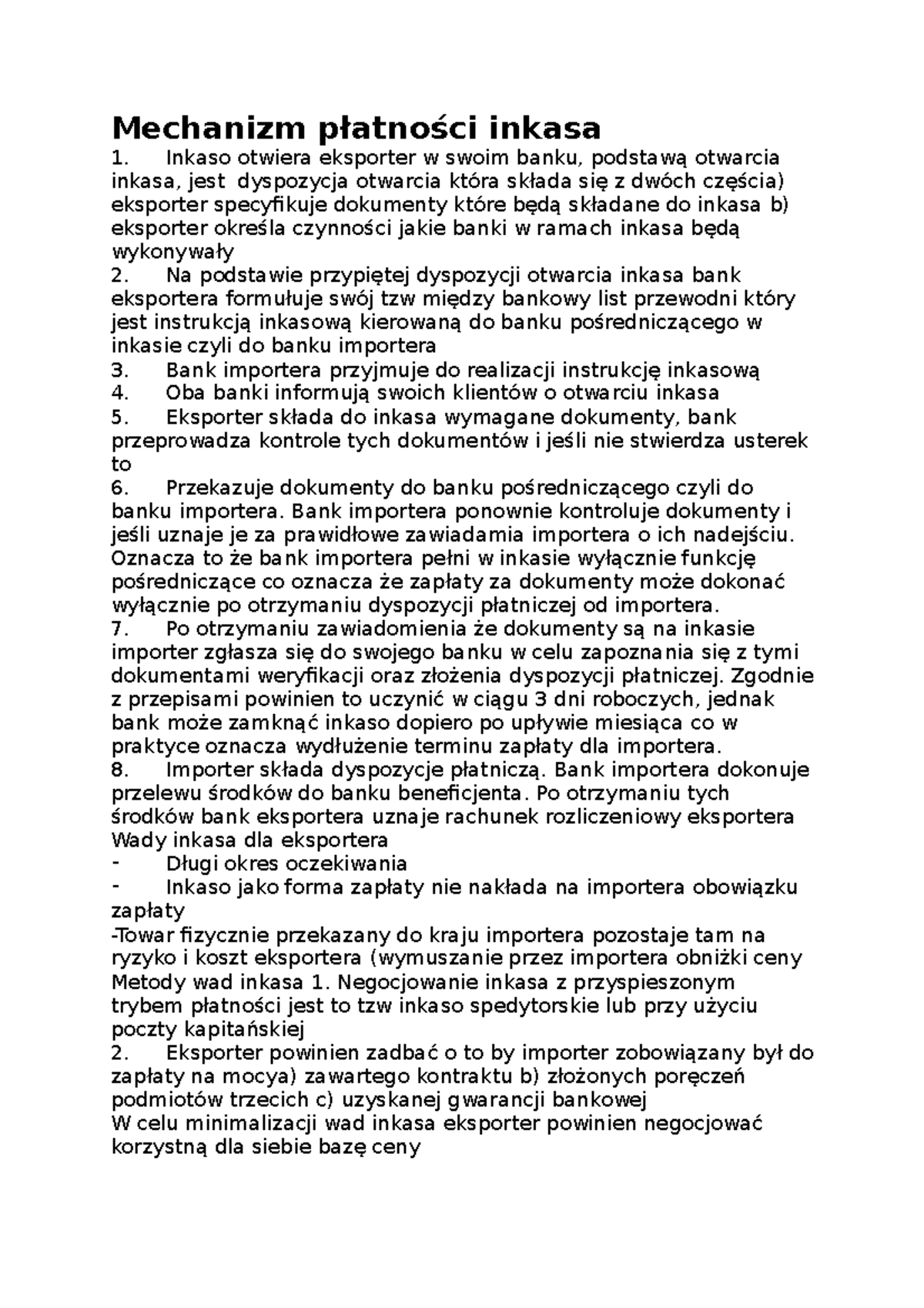 Mechanizm-płatności-inkasa - Mechanizm płatności inkasa Inkaso otwiera ...