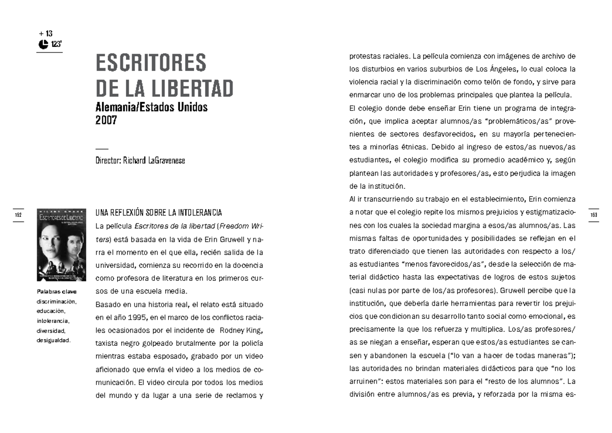23 Escritores de la libertad - 152 153 ESCRITORES DE LA LIBERTAD