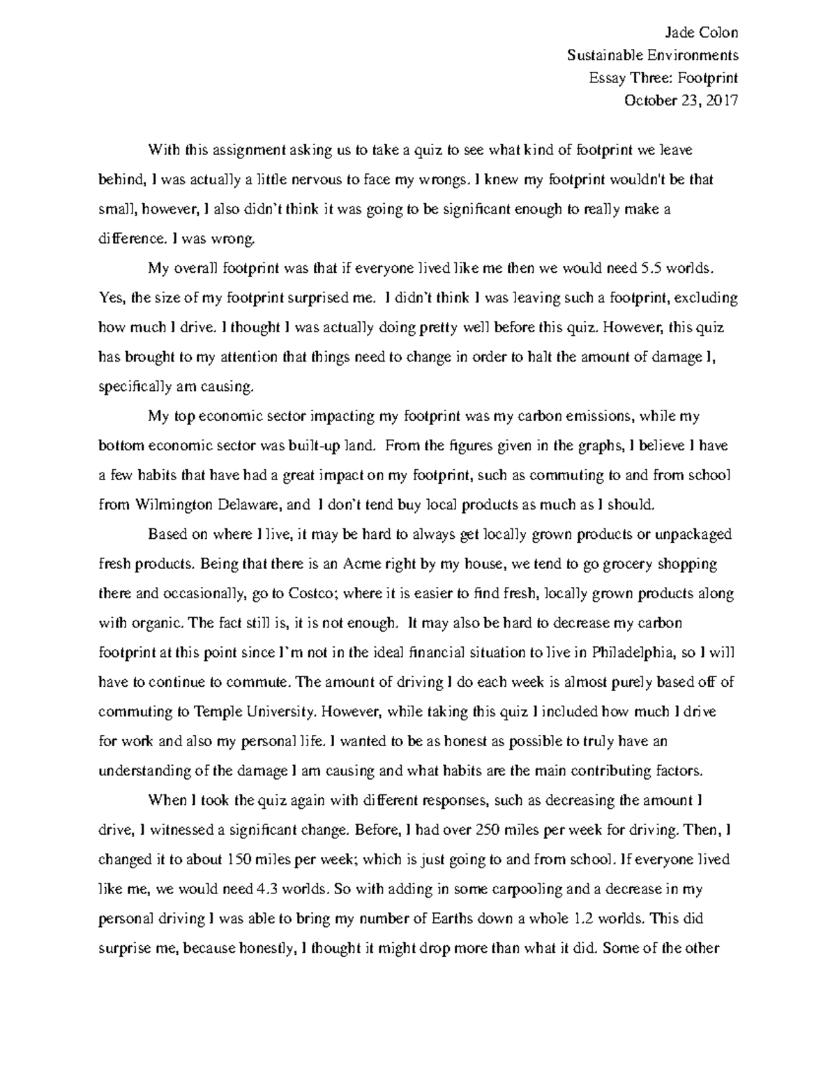 Essay 3 answered - Jade Colon Sustainable Environments Essay Three ...