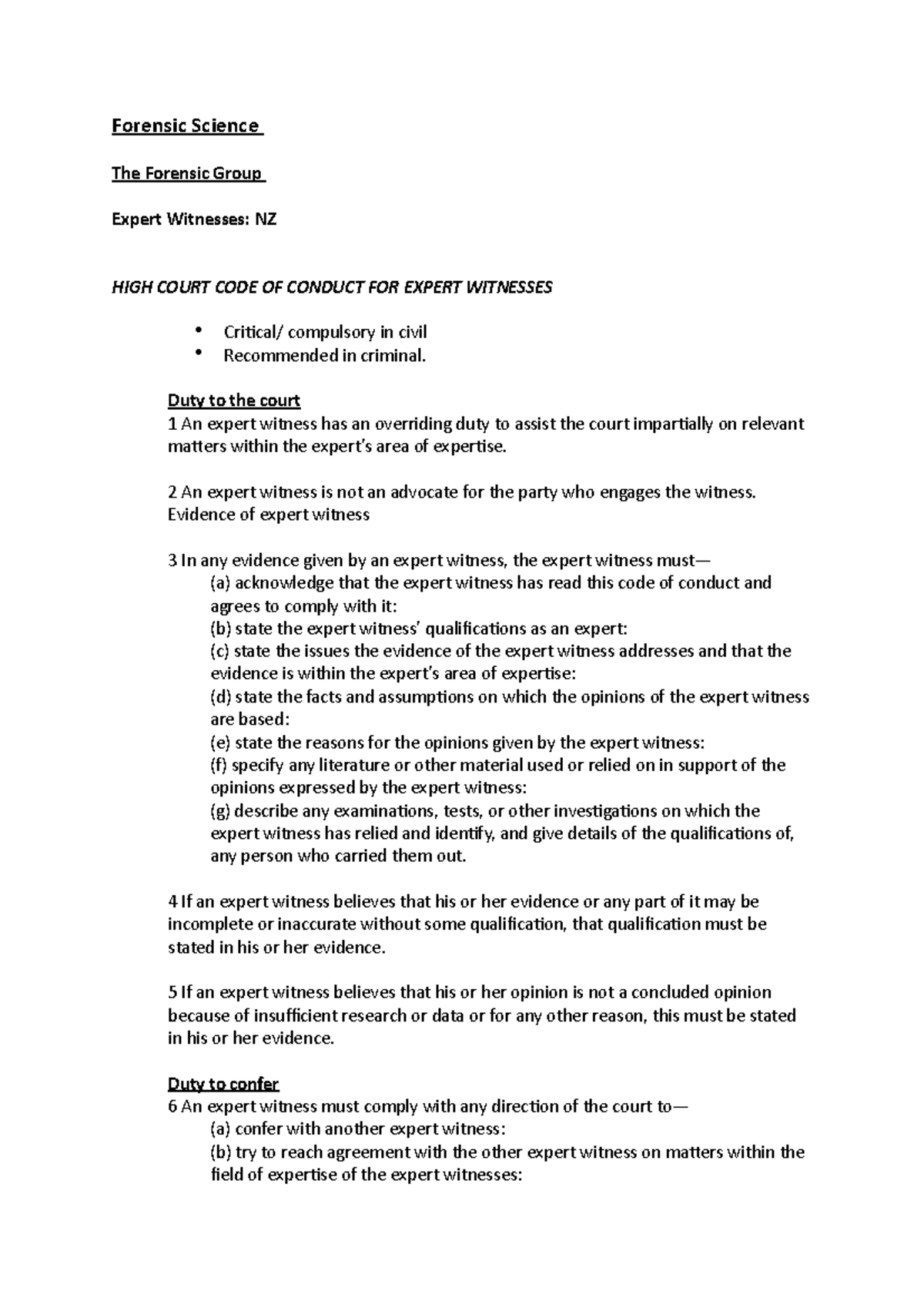 Forensic Science - Lecture notes and exam content - Forensic Science ...