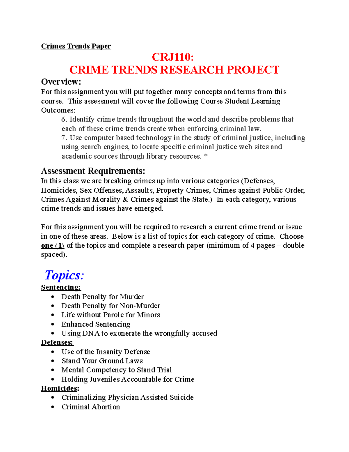 research paper of crimes