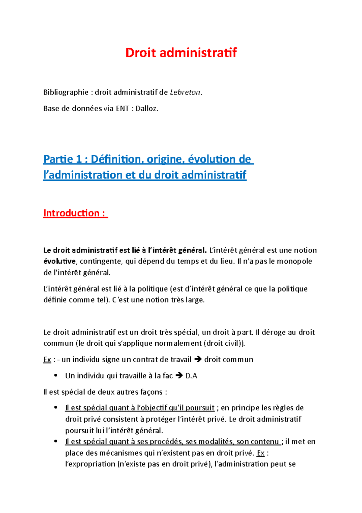 Droit Administratif - Droit Administratif Bibliographie : Droit ...