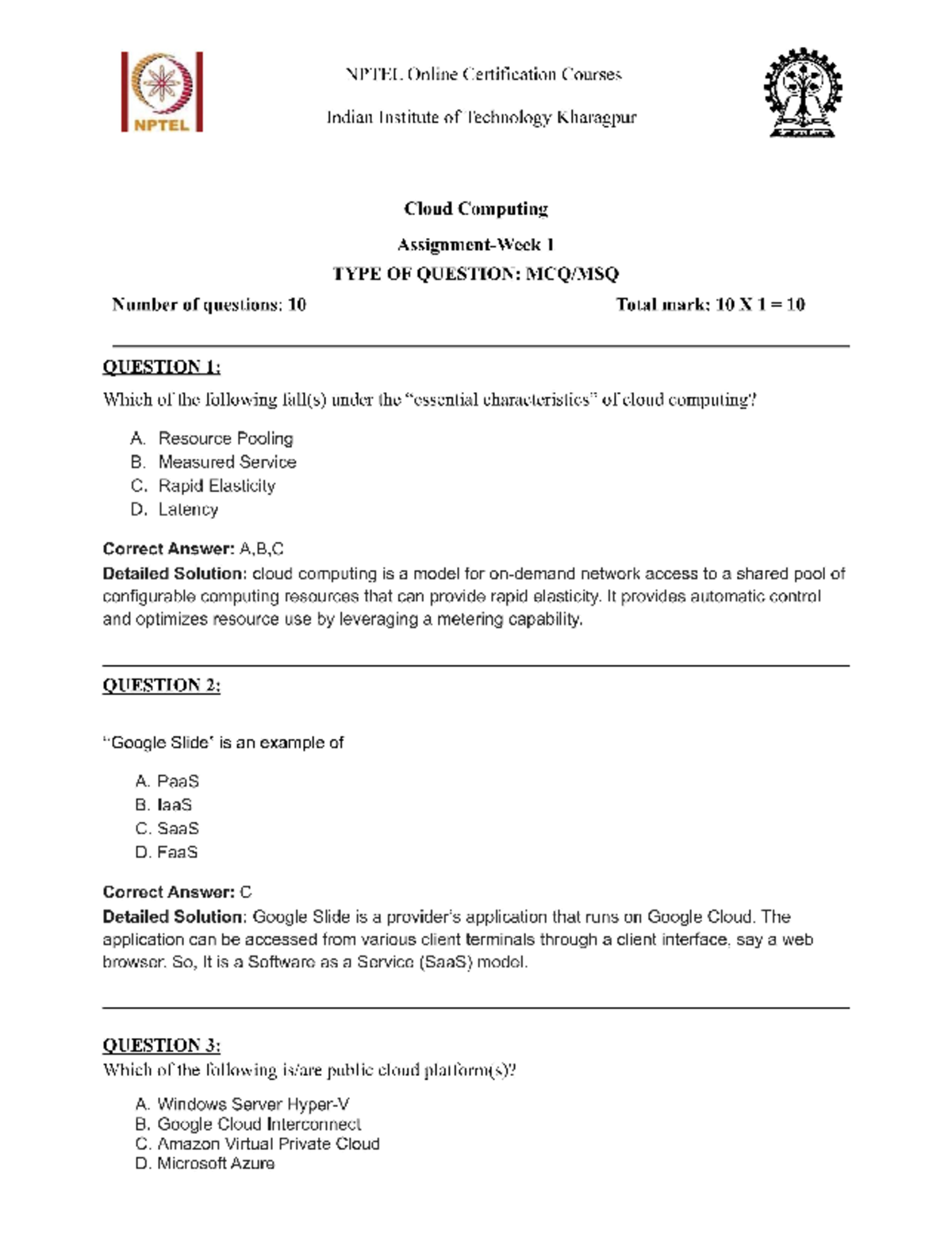 Nptel Assignments Mobile Communication Studocu