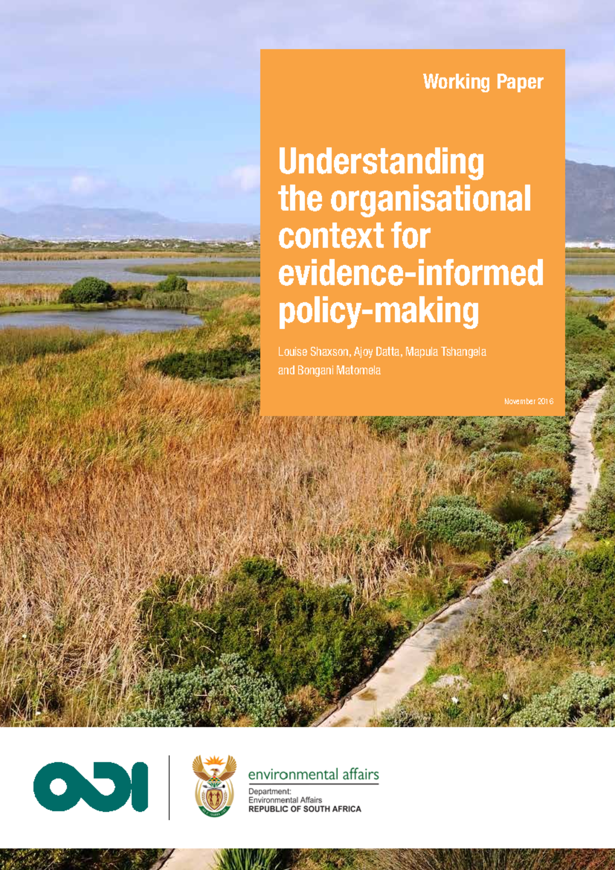 Understanding the organisational context for evidence-informed Policy ...