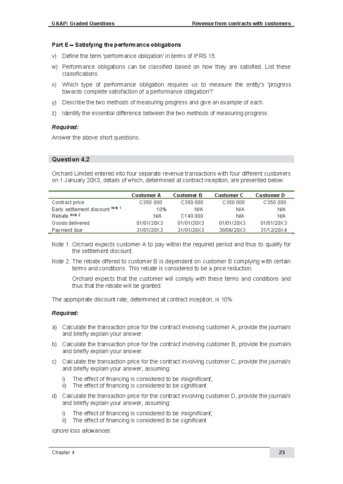 W12347 - extra class work - GAAP: Graded Questions Revenue from ...