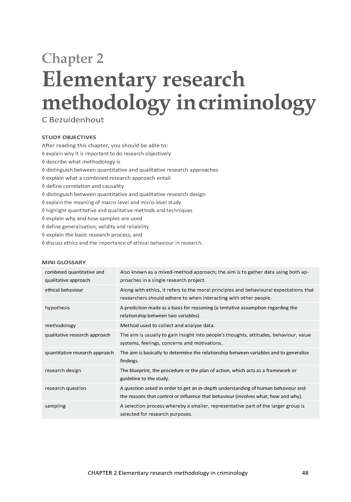 new methodology criminology