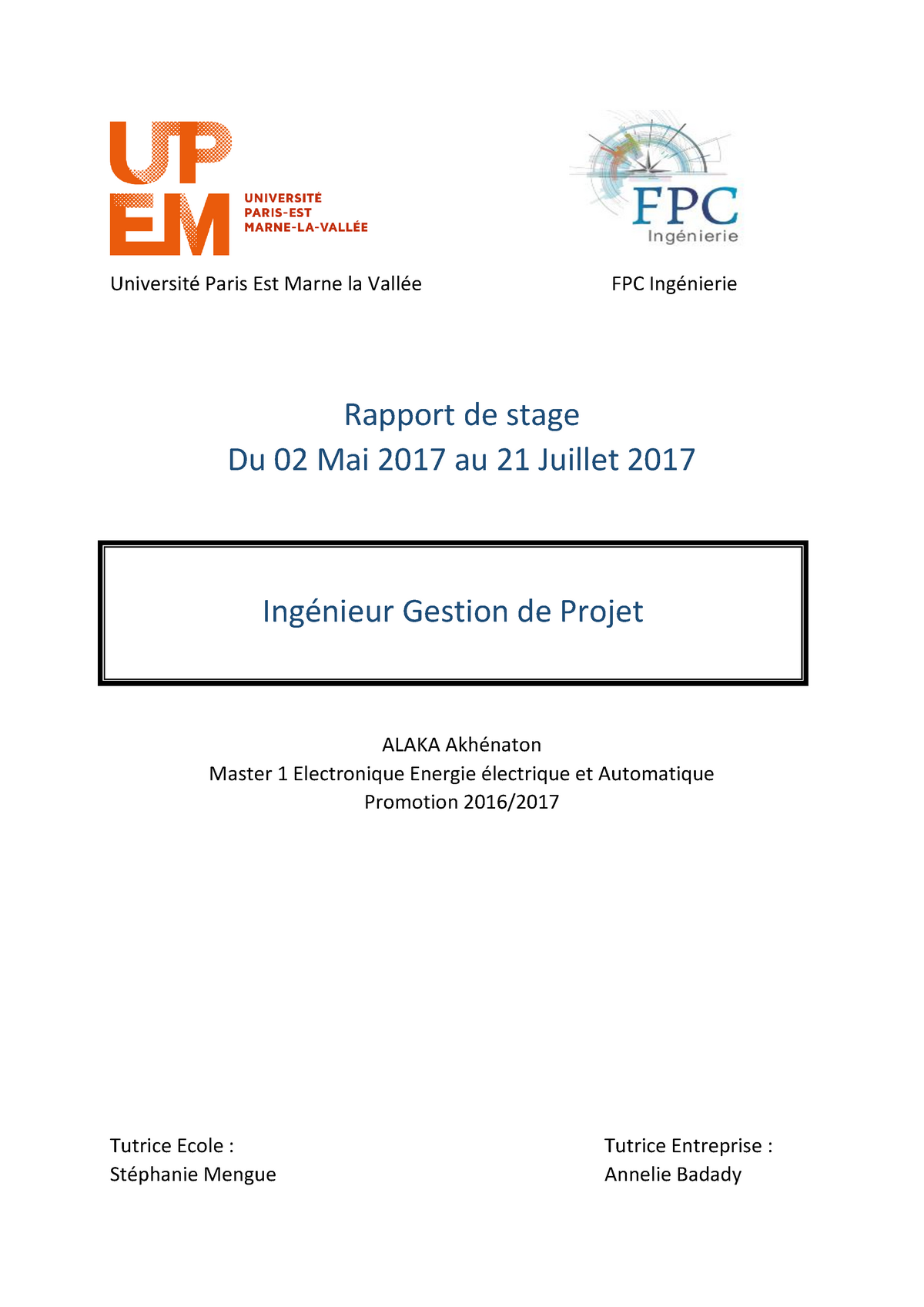 M1 Eea 2017 Rapport De Stage Alaka Akhenaton Warning Tt Undefined Function 32 Warning Tt Studocu