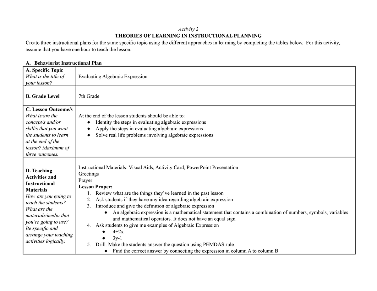 learning-theories-and-lesson-planning-activity-2-theories-of-learning