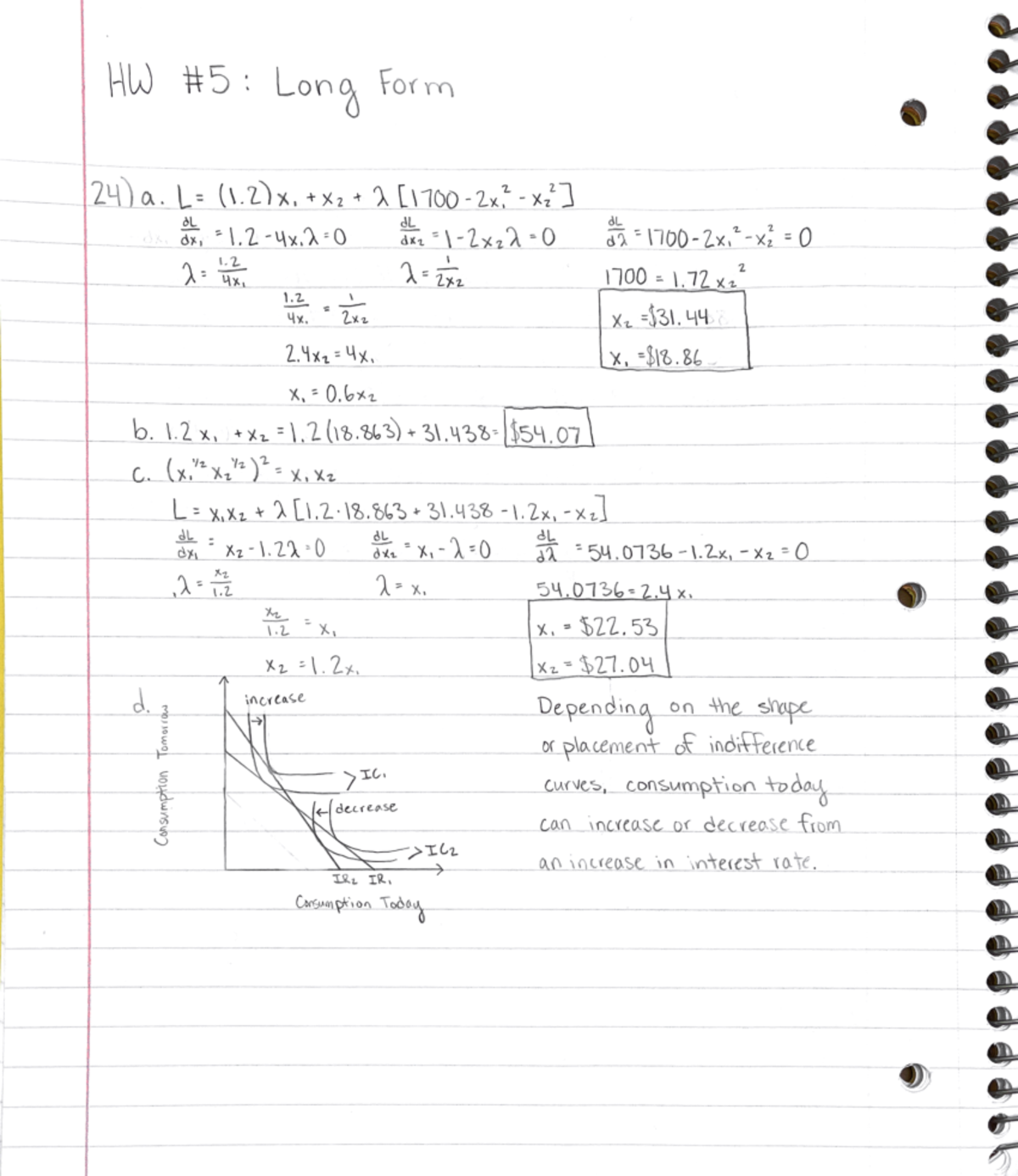 Intermediate Micro Theory PS 5 Long Form - Econ 30010 - Studocu