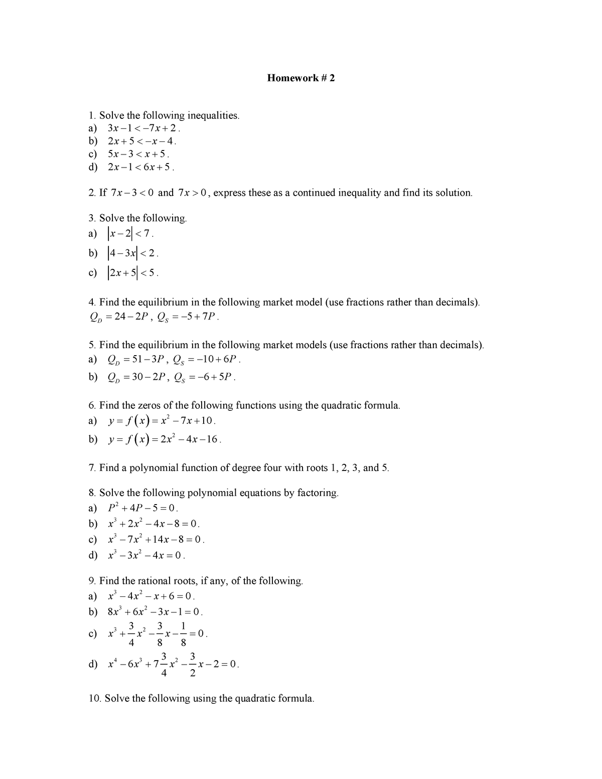 inequalities practice homework 2 24 answer key