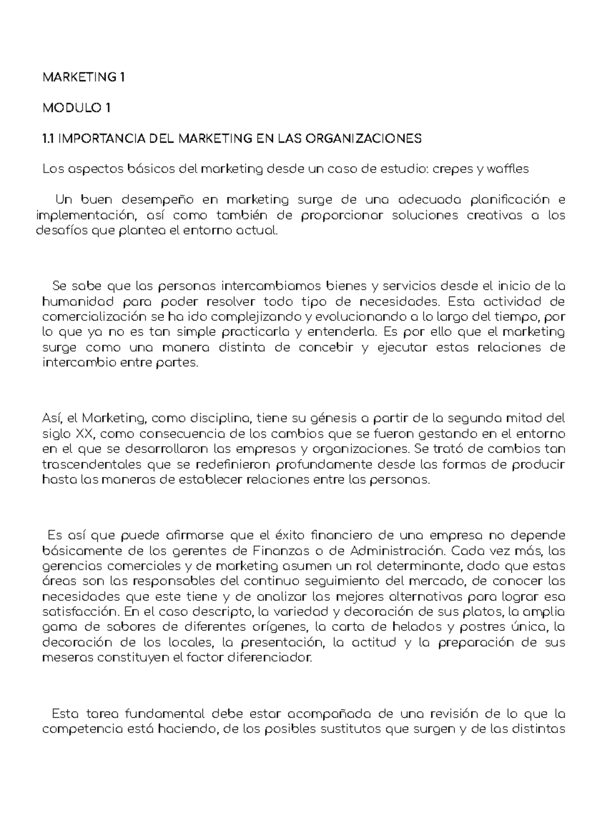 Marketing M1y M2 - RESUMEN MODULO 1 Y 2 - MARKETING 1 MODULO 1 1 ...