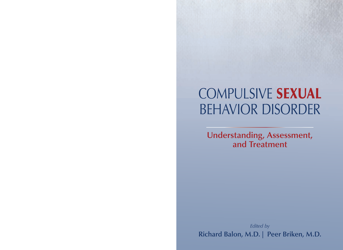 MCU 2021 Compulsive Sexual Behavior Disorder Understanding, Assessment ...