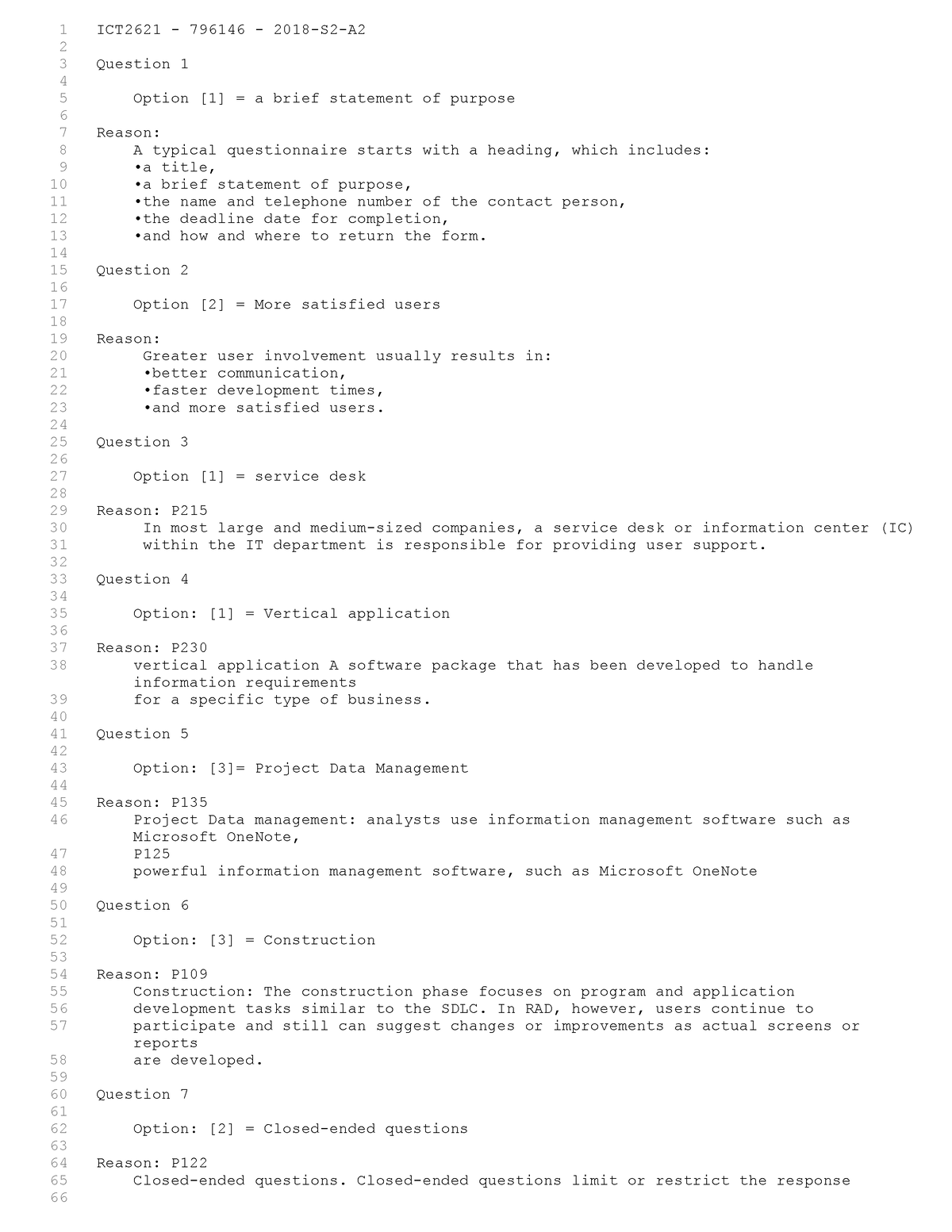 ICT2621 - 2018-Semester 2-Assignment 2 - 1 ICT2621 - 796146 - 2018-S2-A ...