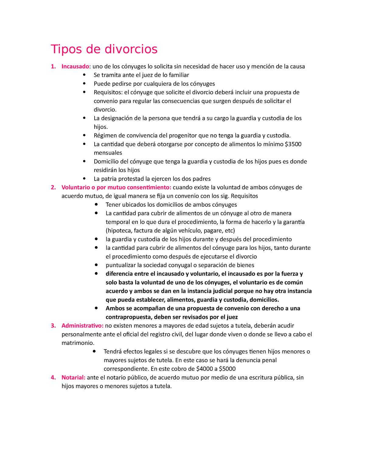 Tipos De Divorcio - Tipos De Divorcios Incausado: Uno De Los Cónyuges ...