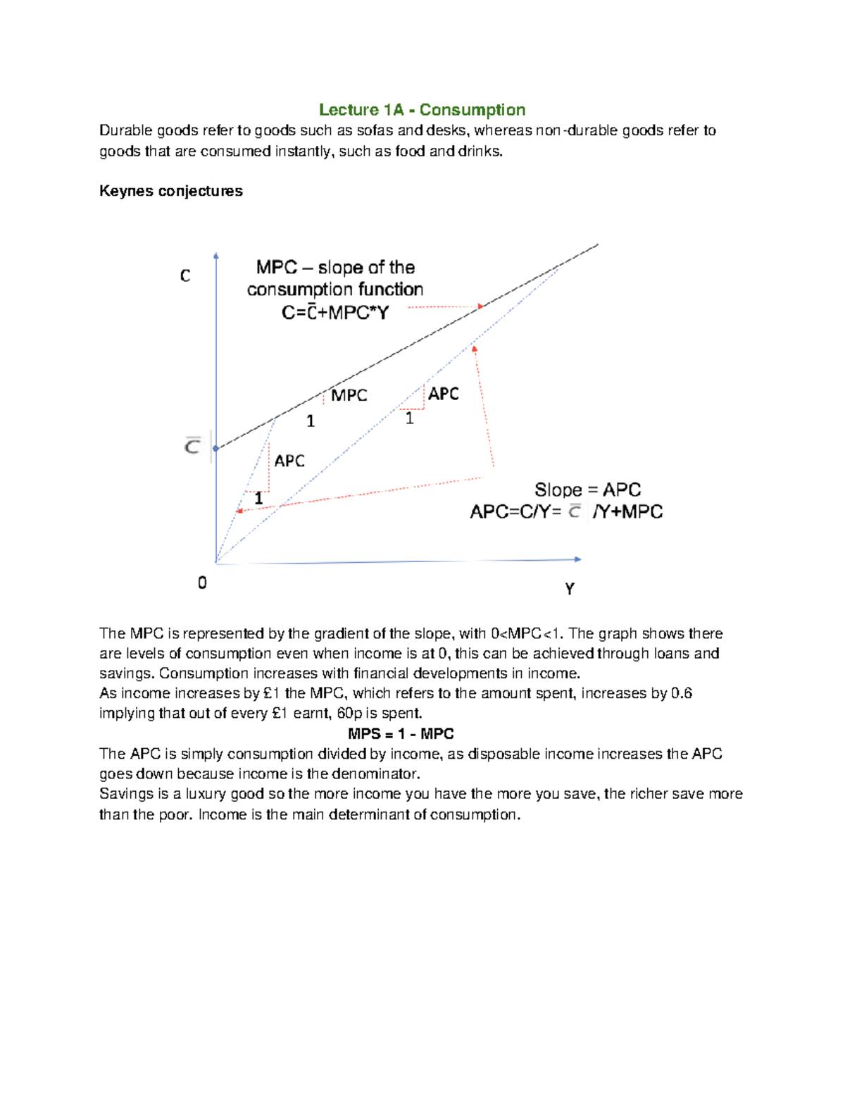 Intermediate Macroeconomics Lecture Notes 2020/2021 - Lecture 1A ...