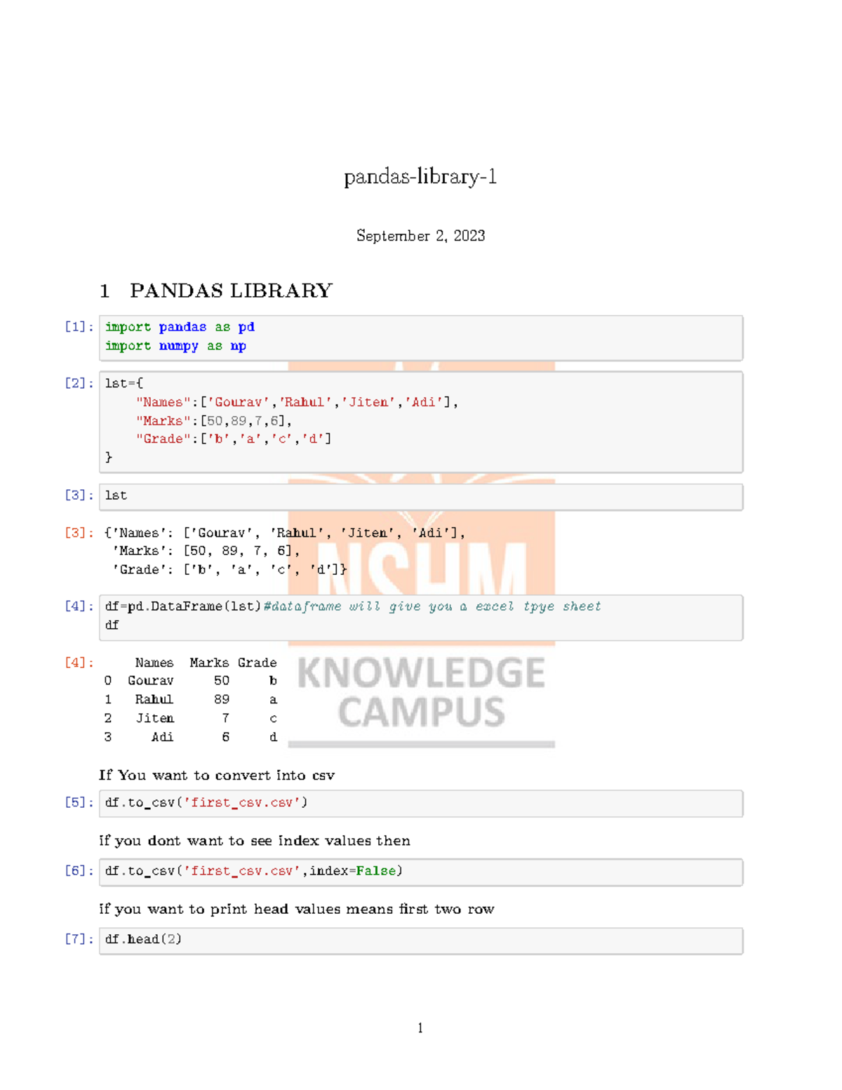 Pandas-library-1 watermark - pandas-library- September 2, 2023 1 PANDAS ...