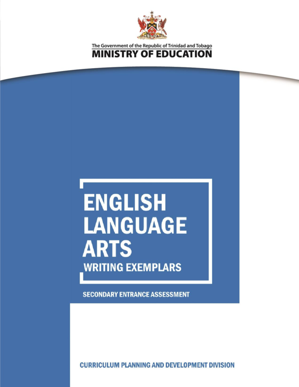 Sea 2019 writing exemplars specimen paper © Ministry of Education