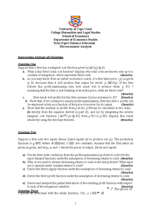 Lecture Notes Econ S 301 Fall2010 All - ECONS 301 - INTERMEDIATE ...
