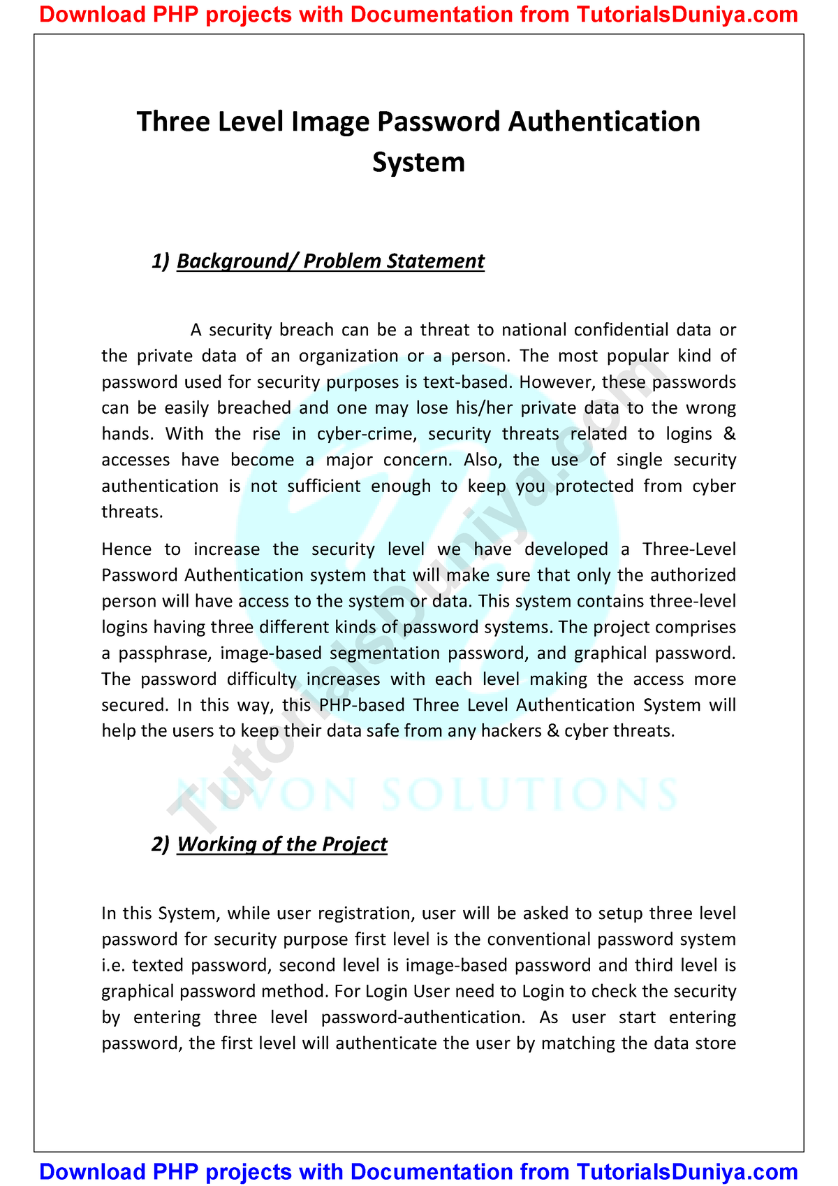 Three Level Image Password Authentication System PHP Project - Three ...